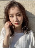 Hona hair ☆ ナチュラルかきあげ×オリーブブラウン