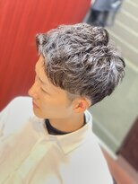 ヒロギンザ 田町店(HIRO GINZA) アップバングショート【ツーブロック刈り上げ黒髪短髪】