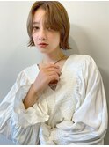 肩に付かない前髪長め結べる外ハネボブ！　大宮
