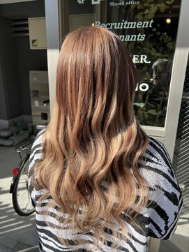 リエコー(RE'ECHO) バレイヤージュ風エクステ