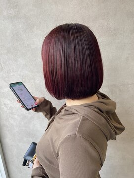 トパ(topa) 「ブリーチなしボルドーカラー」