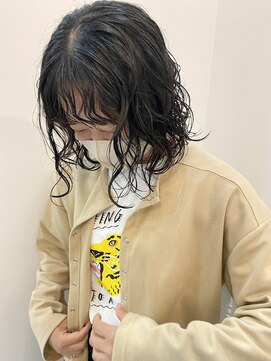 エフ ヘアーアンドリラクゼーション(F. hair & relaxation) 20代 ボブパーマ ミディアムパーマ