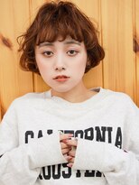 ブゾン(buZon)&nbsp;【buZon ブゾン】マッシュボブふんわりカールチョコレートカラー