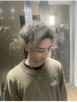 アルカナ 明治神宮前原宿(ARCANA)&nbsp;束感ショート　波巻き　ハイライト マッシュパーマ