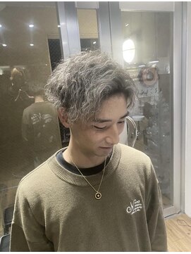 アルカナ 明治神宮前原宿(ARCANA) 束感ショート 波巻き ハイライト マッシュパーマ