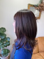 エルフゥ(Elle fou)&nbsp;グレージュ　インナーパープル