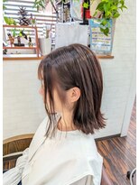 ヘアークリエイト マァーノ(Hair create mano)&nbsp;切りっぱなし×重めスタイル