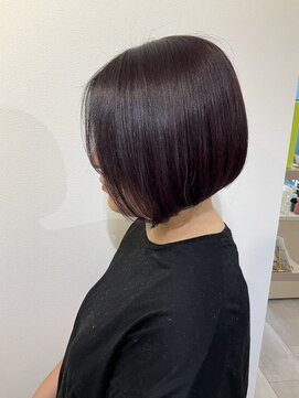 クク(coucou) 結べるボブ×艶カラー