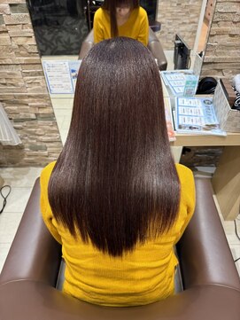 グレースバイハピネス(grace by happiness) 髪質改善 縮毛矯正 ピンクブラウン チェリーブラウン レイヤー