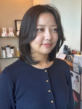 シェール(cher) ミディアムレイヤーワンカール【cher西宮北口:MAYA】