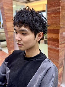 メンズサロンバムオム 名古屋栄店(MEN’S SALON BAMM HOMME) パーマなしアイロンなしでつくる外ハネショート【坂根】