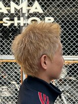 フジヤマ バーバー ショップ(FUJIYAMA BARBER SHOP)&nbsp;ハイトーンカラー／スパイキーショート