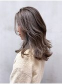 ロングくびれヘア顔周りレイヤー_ba539043