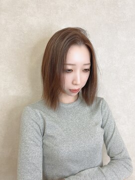 ジゼル 中津大分(GiseL) モカブラウン　タッセルボブ極上トリートメントアメイジアカラー