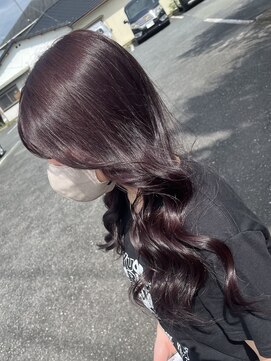 ラピステン 福岡天神 大名店(Lapis) 10代・20代/ブリーチなし/暗髪でも可愛いラベンダーピンク