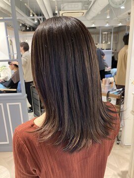 シェノン 赤羽店(CHAINON) ダークブラウンカラーで落ち着いたトーンダウン赤羽美容院