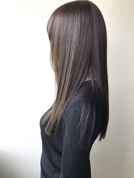 【セミロング（髪質改善）】×【ナチュラルブラウン】