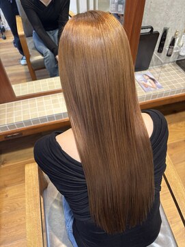 ヘアースタジオ ゼン カロン(Hair studio Zen kalon) レイヤーカット/ミルクティーベージュ/20代/30代/40代/50代