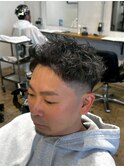 表参道駅MEN’S/ニュアンスパーマ/刈り上げセンターパート