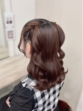 ヘアセットサロン ミント(Hair set salon MINT) 編み上げハーフツインテール