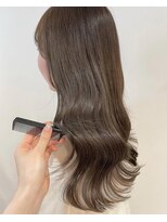 ユーフォリア 青山(Euphoria) シアーグレージュ/透明感カラー/ミディアムヘア*担当yuki