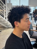 ブランコトレス 鏡島(BLANCO tres) スパイキーショート/アクティブショート/ピンパーマ/無造作