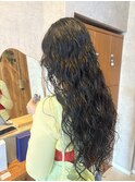 ロングパーマ