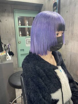 インク 渋谷(INK.) ミルクティーブロンドニュアンスウルフワンホンレイヤー渋谷