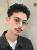 原宿短髪アクティブショートツイストスパイラルパーマ刈り上げ