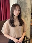 【小顔効果◎】韓国風レイヤー×透明感カラー