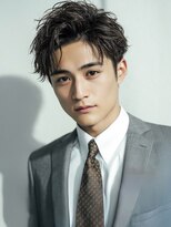メンズイケメンパラダイス(Men'sイケメンパラダイス)&nbsp;Men'sパーマニュアンスパーマ/ビジネス/眉毛カット