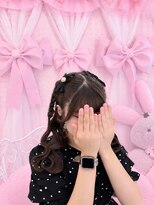 チュチュ(CHU×2)&nbsp;三つ編み垂らしハーフツイン