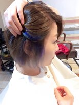 ティアラ 桜木町(TIARA)&nbsp;お客様style～インナーカラー☆ブルー by西山