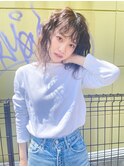 【Anli☆岩瀬萌】くしゃウェーブ ストリート ヘーゼルベージュ