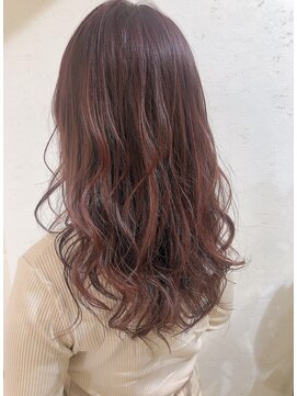 ロンドネートゥル 新潟(Lond naitre) ブリーチを使わないピンクヴァイオレット　グラデーションカラー