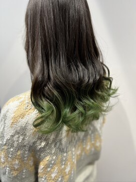 ヴァイス 渋谷店(VAICE) 《推しカラー》裾カラー　グリーン