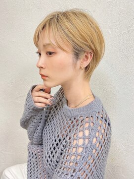 ハウスアンドヘアーワークス(House&Hair works) 前髪長め大人小顔ショート30代40代50代　藤沢