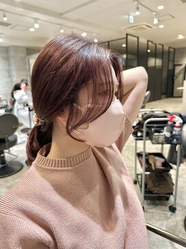 アンダーバーホワイト(_WHITE) 最高にかわいいお顔周り　ピンクラベンダー