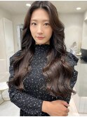 韓国風ヘア レイヤーカット 顔周りレイヤー 顔周り レイヤー