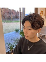 ログ(Log)&nbsp;メンズパーマ、ハイライト