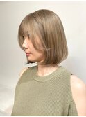 ショートカットタッセルボブミディアムボブ長めボブダブルカラー