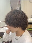 【sho】マッシュウルフ/波巻きパーマ/波巻きウルフ/メンズパーマ