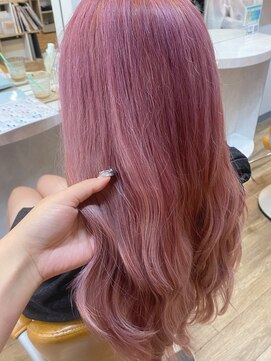 スノードロップ 高円寺店(Snowdrop) デザインカラー/レイヤーカット/ウェットヘア/オリーブベージュ