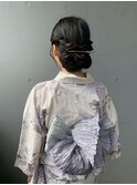 〈木賀絵莉子〉浴衣に合わせた大人へア●【浴衣着付】