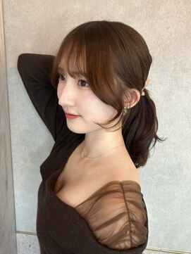 ルームバイシー 新宿(Loom. by Sea) 盛れる顔まわりカット×縮毛矯正