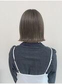 ボブ×グレージュカラー