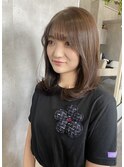 【BLANCHE】ミディアムレイヤー+ウォームベージュ　藍住町
