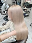 髪質改善ホワイトミルクティーメルティーベージュ似合わせカット