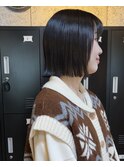切りっぱなしボブ