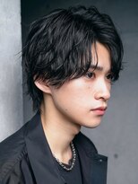 原宿フェザーパーマスパイラルパーマセンターパートカルマパーマ